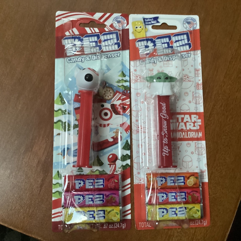 Bullseye Target & Star Wars Grogu The Child Pez Candy & Dispenser Bundle
